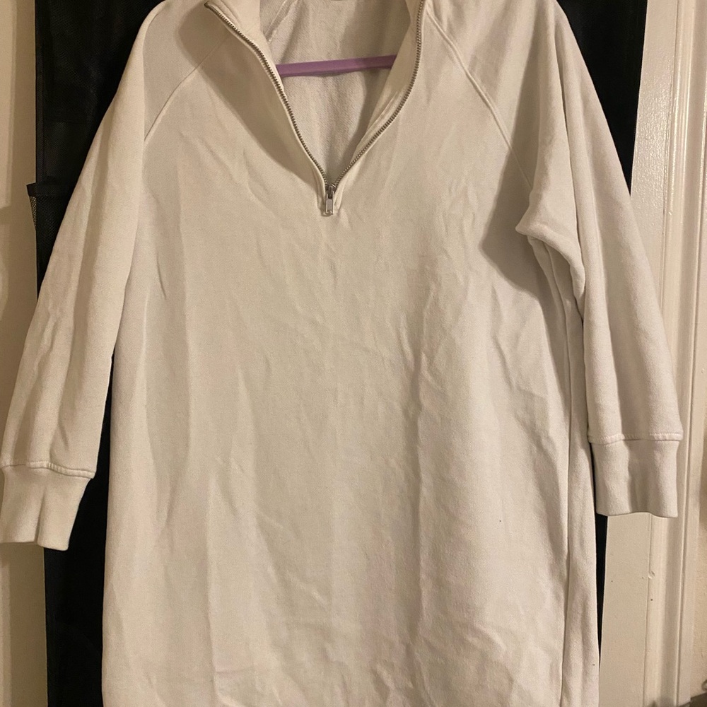 GAP Cream Half-Zip Pullover Sweatshirt